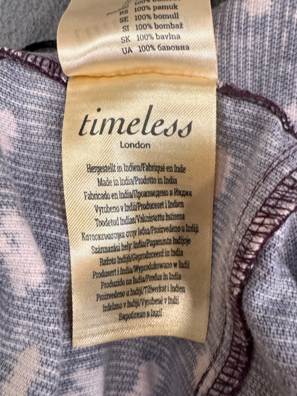 Timeless London Purple Floral Button-Front Bootcut Corduroy Jumpsuit, size 14 - Picture 9 of 11